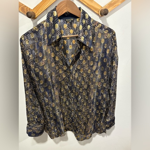 🌟 MASSIMO DUTTI🌟 Mulberry Silk Blend Blouse - Picture 1 of 10